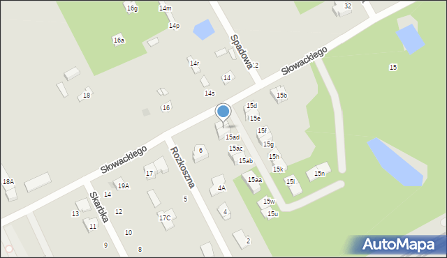 Grodzisk Mazowiecki, Słowackiego Juliusza, 15ae, mapa Grodzisk Mazowiecki