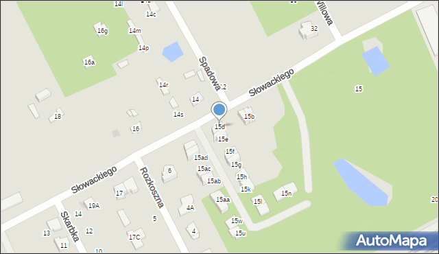 Grodzisk Mazowiecki, Słowackiego Juliusza, 15d, mapa Grodzisk Mazowiecki