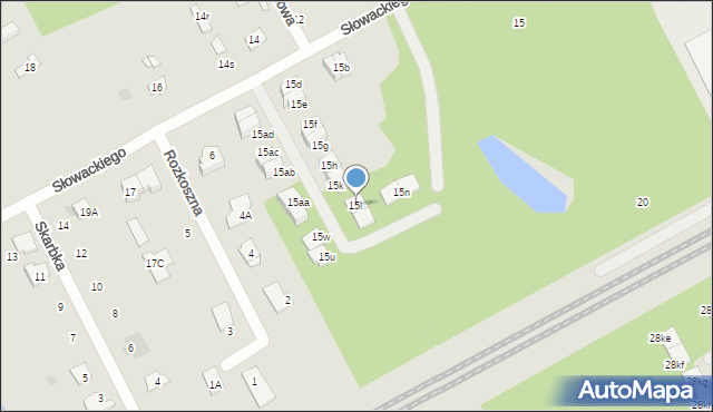 Grodzisk Mazowiecki, Słowackiego Juliusza, 15l, mapa Grodzisk Mazowiecki