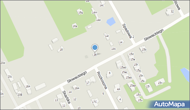 Grodzisk Mazowiecki, Słowackiego Juliusza, 16, mapa Grodzisk Mazowiecki