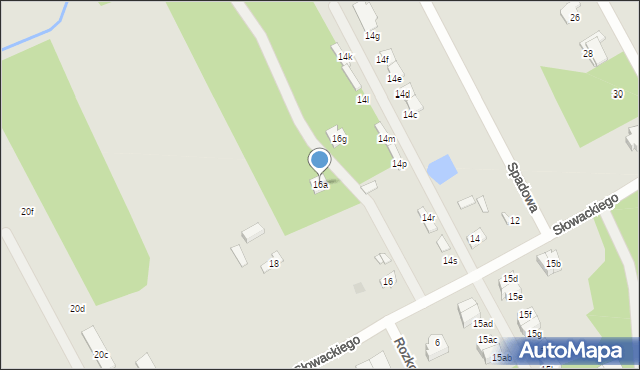 Grodzisk Mazowiecki, Słowackiego Juliusza, 16a, mapa Grodzisk Mazowiecki