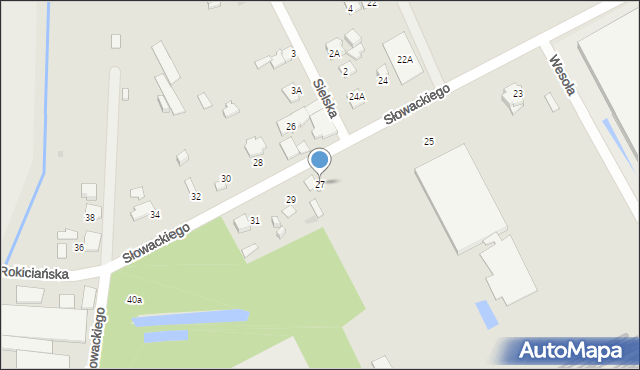 Grodzisk Mazowiecki, Słowackiego Juliusza, 27, mapa Grodzisk Mazowiecki
