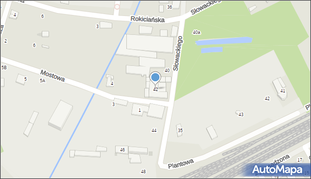 Grodzisk Mazowiecki, Słowackiego Juliusza, 42, mapa Grodzisk Mazowiecki