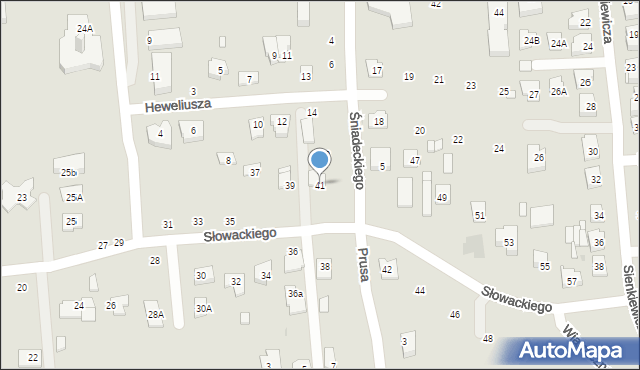 Grójec, Słowackiego Juliusza, 41, mapa Grójec