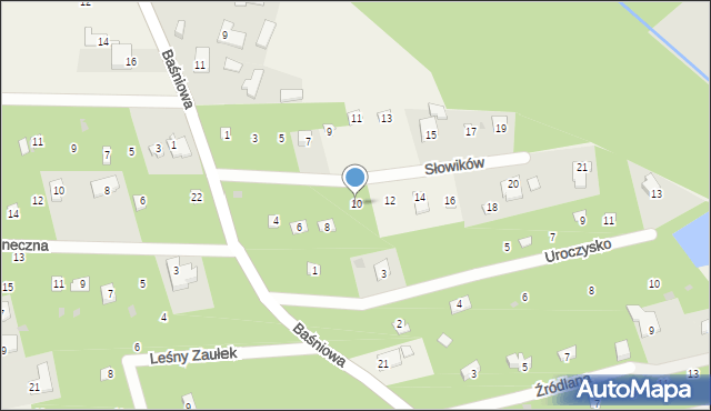 Groszowice, Słowików, 10, mapa Groszowice