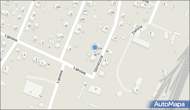 Gryfice, Słoneczna, 18, mapa Gryfice