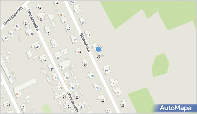 Gryfice, Słowiańska, 15, mapa Gryfice