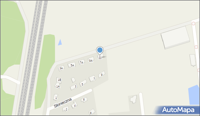 Grzebowilk, Słoneczna, 11, mapa Grzebowilk