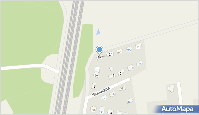 Grzebowilk, Słoneczna, 3A, mapa Grzebowilk