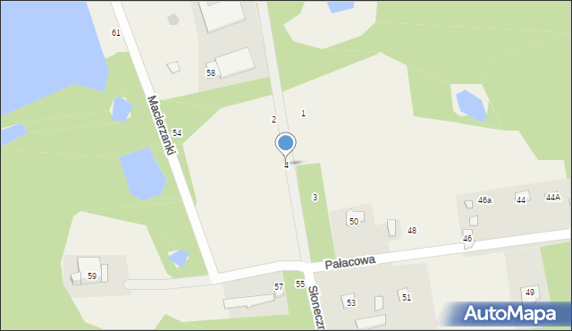 Grzegorzewice, Słoneczna, 4, mapa Grzegorzewice