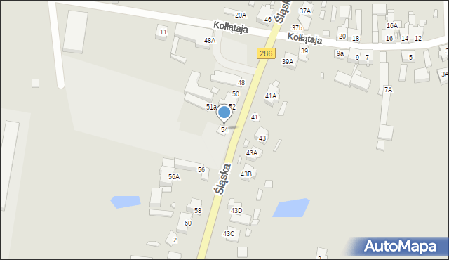 Gubin, Śląska, 54, mapa Gubin