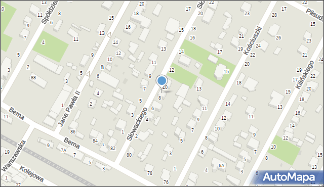 Halinów, Słowackiego Juliusza, 8A, mapa Halinów