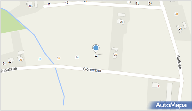 Hażlach, Słoneczna, 12, mapa Hażlach