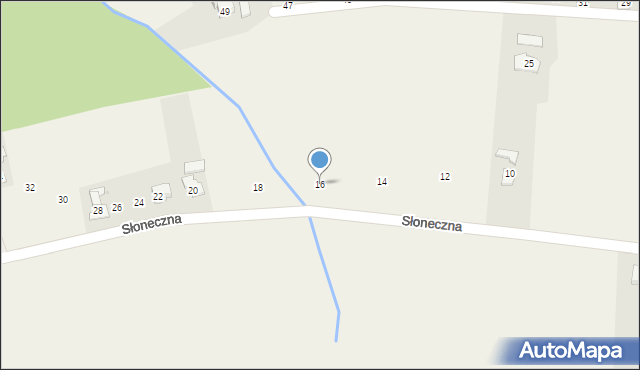 Hażlach, Słoneczna, 16, mapa Hażlach