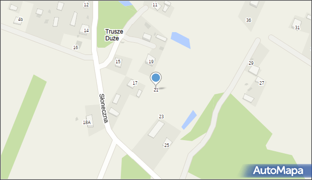 Horyniec-Zdrój, Słoneczna, 21, mapa Horyniec-Zdrój