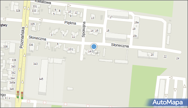 Inowrocław, Słoneczna, 16/2, mapa Inowrocławia