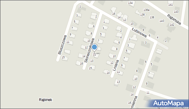 Inowrocław, Słonecznikowa, 11, mapa Inowrocławia