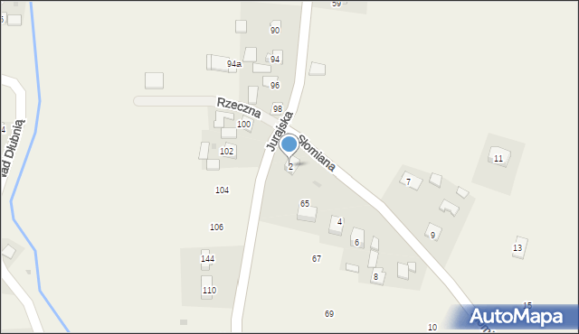 Iwanowice Dworskie, Słomiana, 2, mapa Iwanowice Dworskie