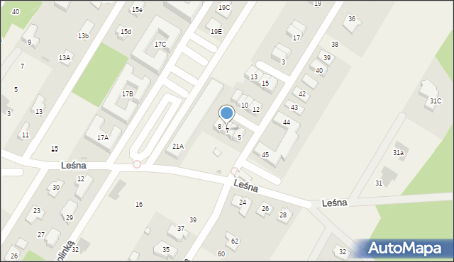 Jabłonna, Słoneczna Polana, 7, mapa Jabłonna