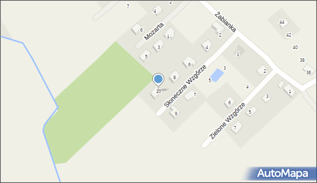 Jagatowo, Słoneczne Wzgórze, 10, mapa Jagatowo