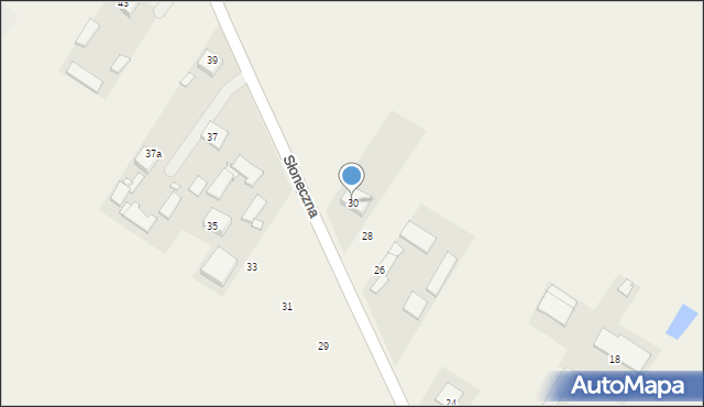 Janówek, Słoneczna, 30, mapa Janówek