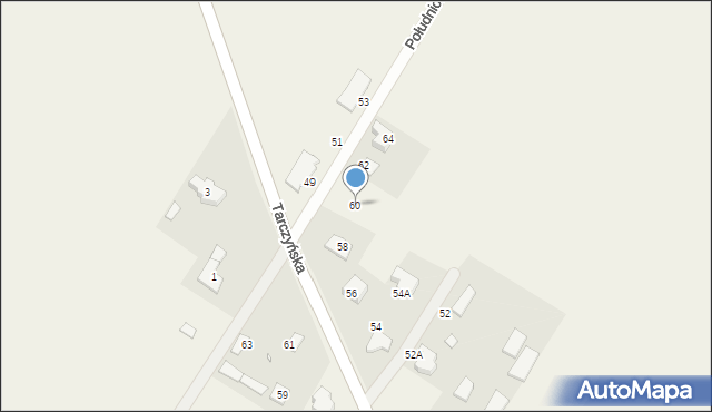 Janówek, Słoneczna, 60, mapa Janówek
