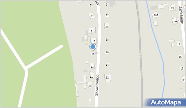 Janowiec Wielkopolski, Słowackiego Juliusza, 15, mapa Janowiec Wielkopolski