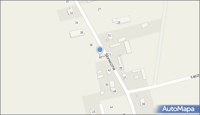 Janowo, Słoneczna, 40, mapa Janowo