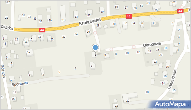 Jaśkowice, Słoneczna, 4, mapa Jaśkowice