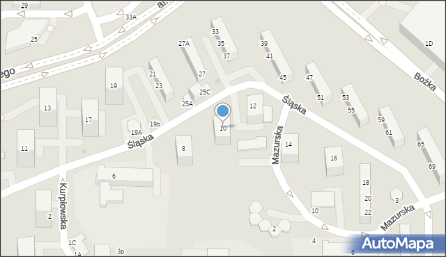 Jastrzębie-Zdrój, Śląska, 10, mapa Jastrzębie-Zdrój