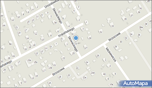 Jedlicze, Słowackiego Juliusza, 2, mapa Jedlicze