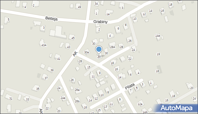 Jedlicze, Słowackiego Juliusza, 20, mapa Jedlicze