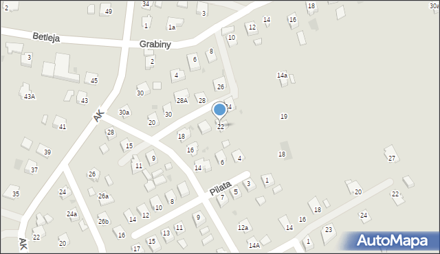 Jedlicze, Słowackiego Juliusza, 22, mapa Jedlicze