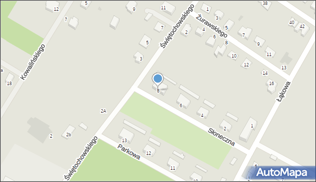 Jelcz-Laskowice, Słoneczna, 8, mapa Jelcz-Laskowice