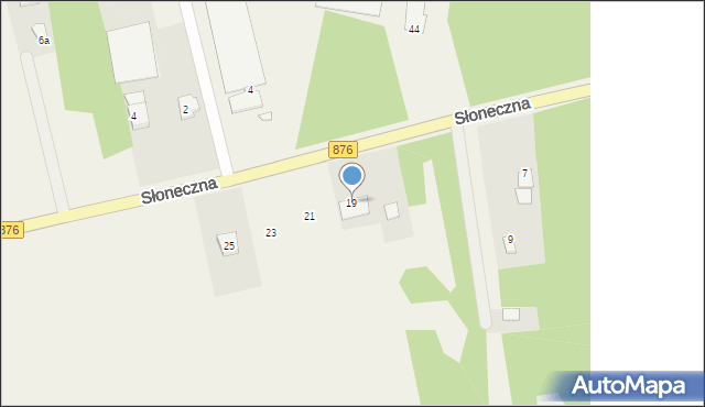 Jeżewice, Słoneczna, 19, mapa Jeżewice