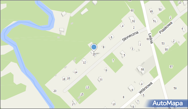 Joachimów-Mogiły, Słoneczna, 10, mapa Joachimów-Mogiły