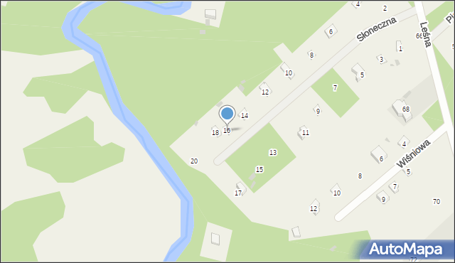 Joachimów-Mogiły, Słoneczna, 16, mapa Joachimów-Mogiły