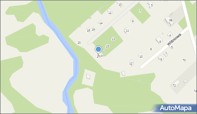 Joachimów-Mogiły, Słoneczna, 17, mapa Joachimów-Mogiły