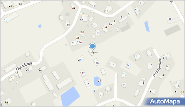 Jonkowo, Słoneczna, 18, mapa Jonkowo