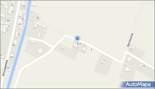 Jordanów Śląski, Słoneczna, 6, mapa Jordanów Śląski