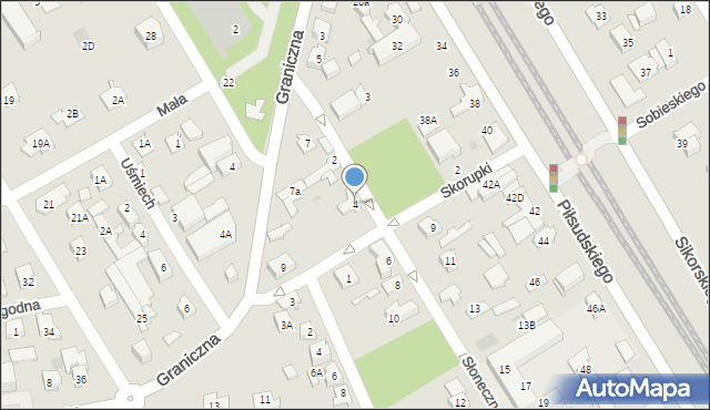 Józefów, Słoneczna, 4, mapa Józefów