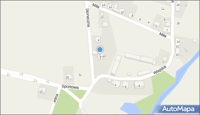Jurczyce, Słoneczna, 2, mapa Jurczyce