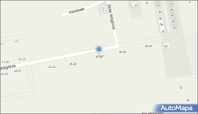 Juszkowo, Słoneczne Wzgórza, 30-32, mapa Juszkowo