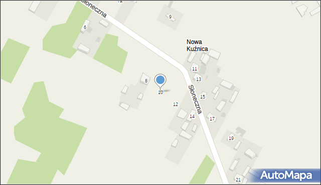 Kajetanowice, Słoneczna, 10, mapa Kajetanowice