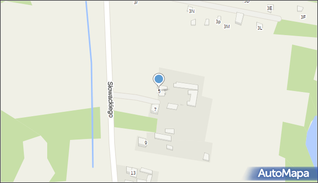 Kałuszyn, Słowackiego Juliusza, 5, mapa Kałuszyn