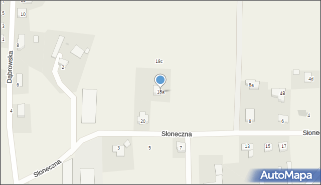 Karchowice, Słoneczna, 18a, mapa Karchowice