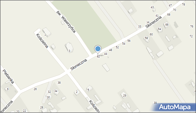 Karczmiska Drugie, Słoneczna, 42, mapa Karczmiska Drugie
