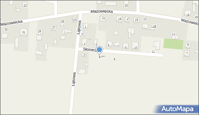 Karniewo, Słoneczna, 4, mapa Karniewo