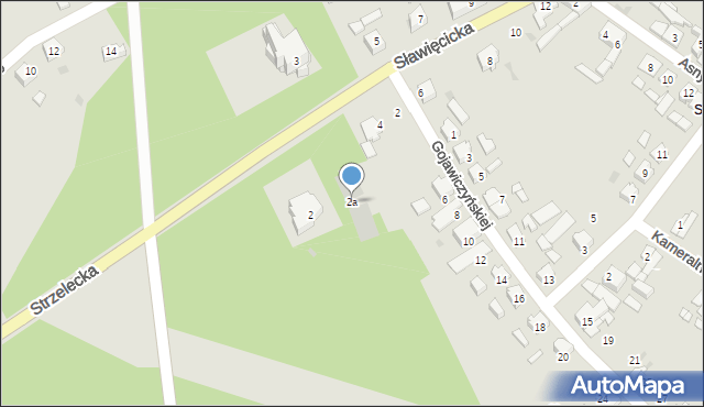 Kędzierzyn-Koźle, Sławięcicka, 2a, mapa Kędzierzyna-Koźle