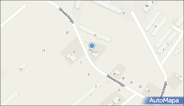 Kępa, Słowackiego Juliusza, 12B, mapa Kępa